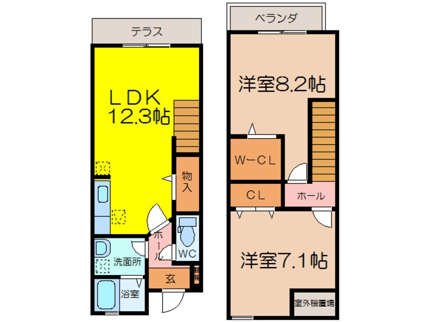 間取図 ウィステリア菜花