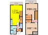 ウィステリア菜花 2LDKの間取り