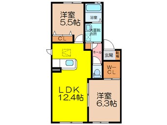 間取図 ウエストヴィレッヂ
