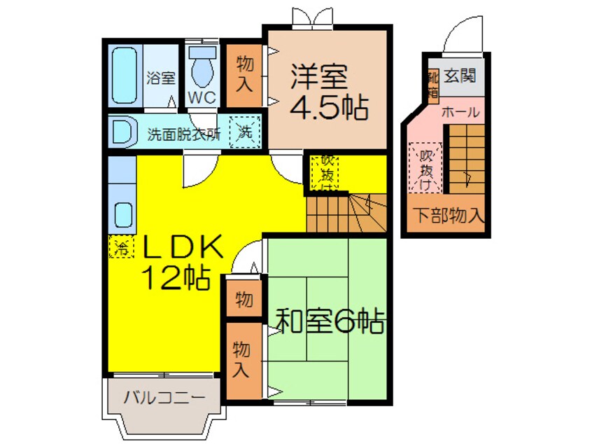 間取図 メゾンブルーメ