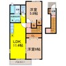 シップ信栄 2LDKの間取り