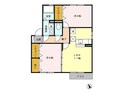 クレールSAGAの間取図