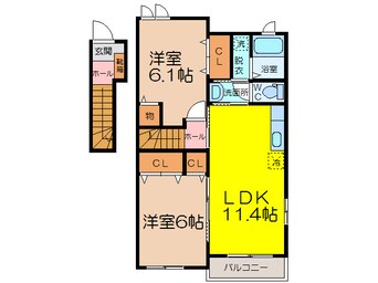 間取図 TM　ビレッジ