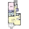 フローリア漣３号館 1LDKの間取り