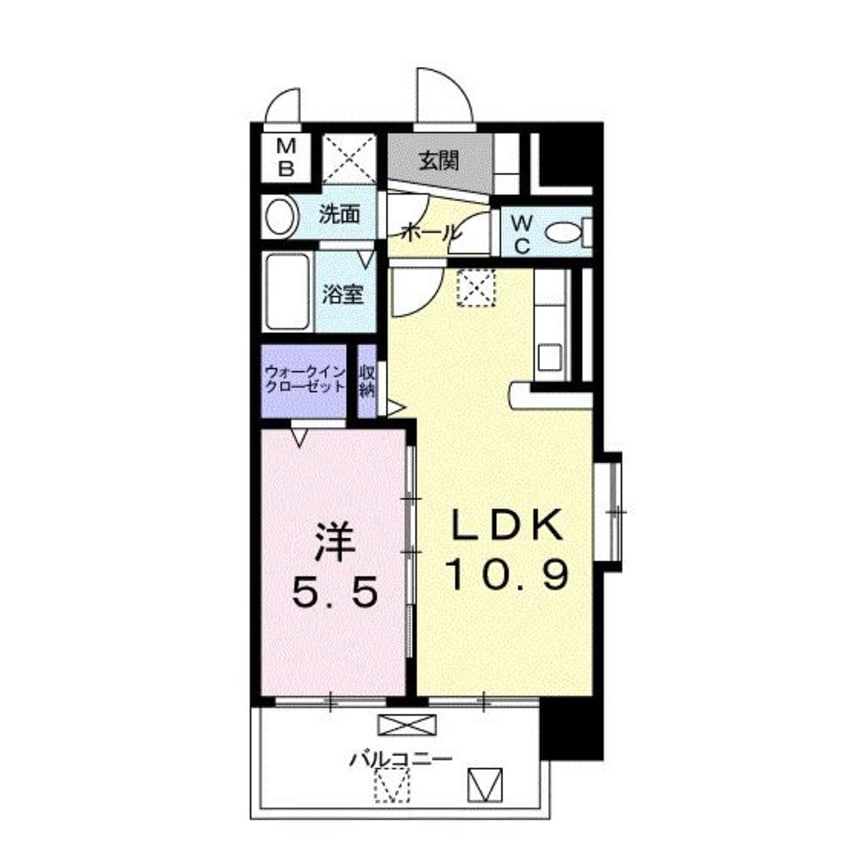 間取図 アクアルーチェ