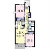 エクセルガーデンⅡ 2LDKの間取り