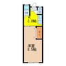 大丸アパート 1Kの間取り