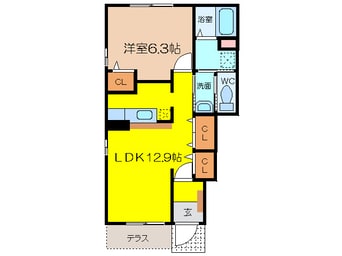 間取図 フローリア漣　８号館