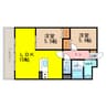 ラディスター 2LDKの間取り