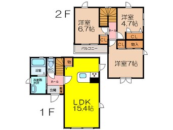 間取図 兵庫南一戸建借家