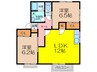 ソフィア・ヴィラージュ南佐賀　Ａ棟 2LDKの間取り