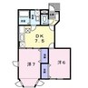 サンセールT 2DKの間取り