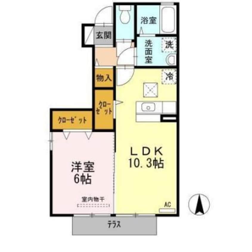 間取図 ノーブルD医大北
