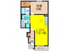 ダンデライオン 1LDKの間取り