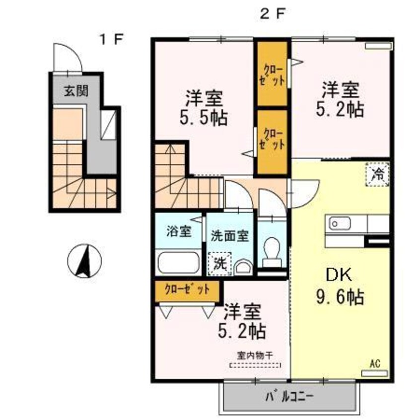 間取図 コンフォートハウス大和Ｂ