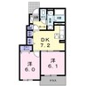 グレース　ジャスティー 2DKの間取り