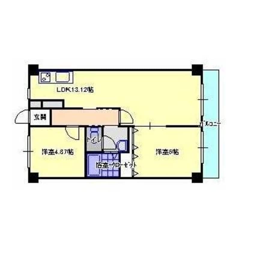 間取図 Ｋ･ＦＬＡＴⅡ