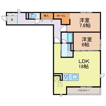 間取図 サンサン神野