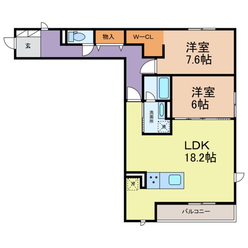 間取図 サンサン神野