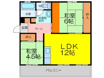 間取図 あかかべマンション