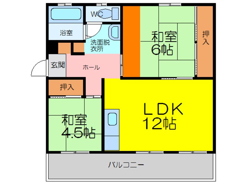 間取図 あかかべマンション