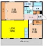 あかかべマンション 2LDKの間取り