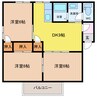 HUMMING鷹匠 3DKの間取り