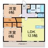 クリントブロンⅡ 2LDKの間取り