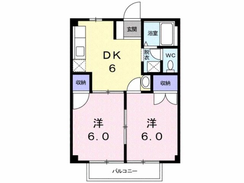 間取図 カーサブランカⅡ