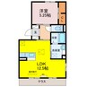 ラ・カーサミーアＡ棟 1LDKの間取り