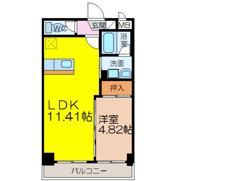 間取図 モン・ヴィラージュ佐賀駅前