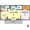 ロイヤルタウン日の出 1LDKの間取り