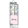 ハイド　リアン 1Kの間取り