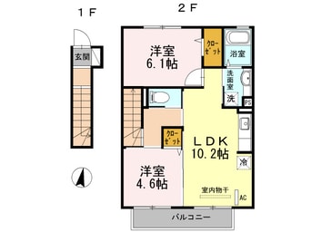 間取図 サンドハウスA棟