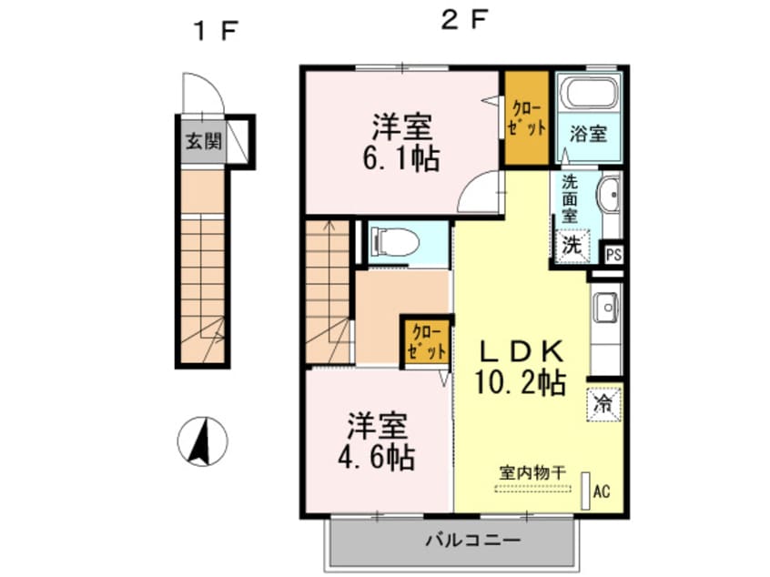 間取図 サンドハウスA棟