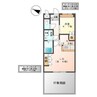 コンフォース三日月 1LDKの間取り