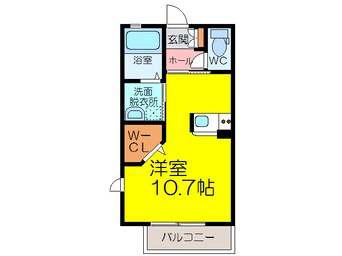 間取図 シャーメゾンベシーノ佐大D