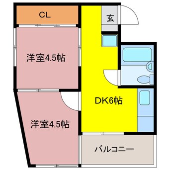 間取図 ニューライフ佐賀Ⅱ