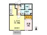ブランドール新栄東 1LDKの間取り