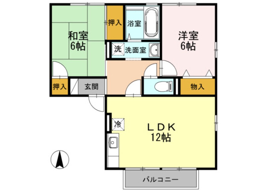 間取図 ガーデンビレッジＵＹ　Ａ棟