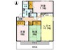 プレリュード　愛棟 3LDKの間取り