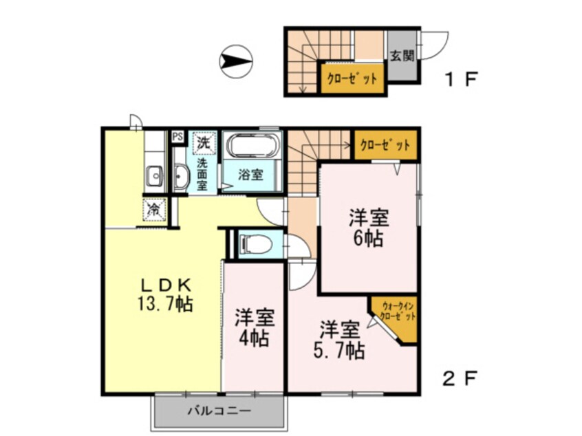 間取図 クレセント巨勢