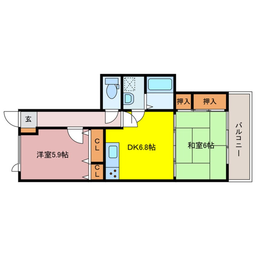 間取図 フレックス佐賀駅前