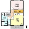 ファミリー神野 1DKの間取り