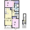 ヴェールヴェルサンⅡ 2LDKの間取り