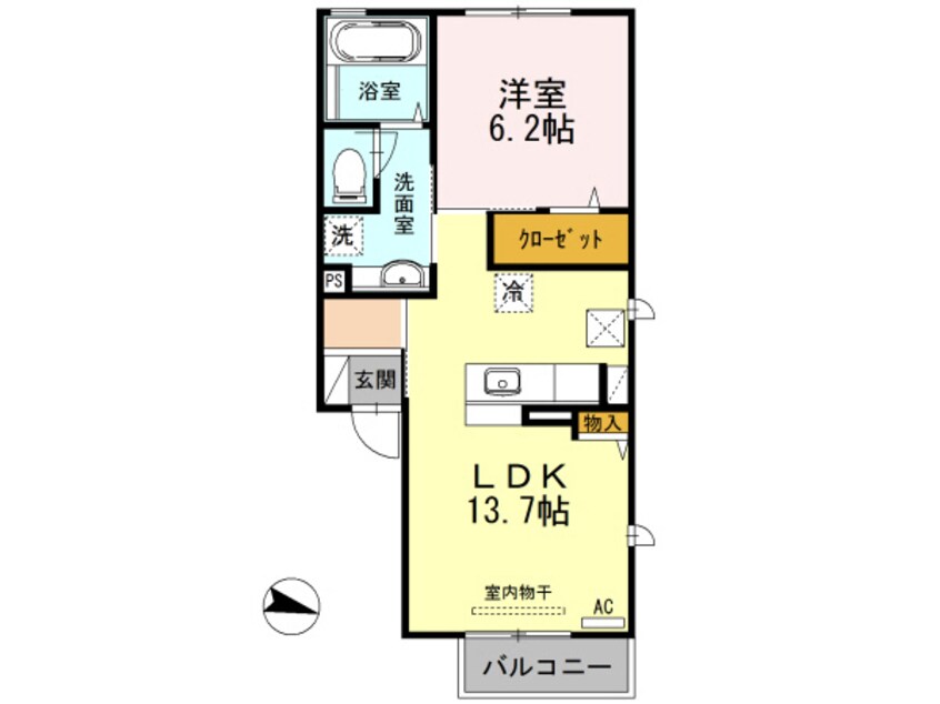 間取図 フルールシャトー巨勢