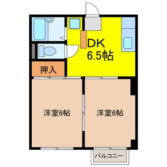 間取図 コスモハイツＶＩＬＬＡ