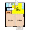 コスモハイツＶＩＬＬＡ 2DKの間取り