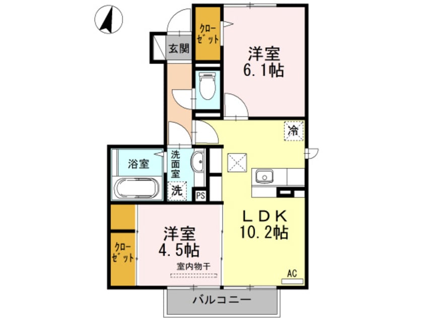 間取図 フローラルＪＩＮ