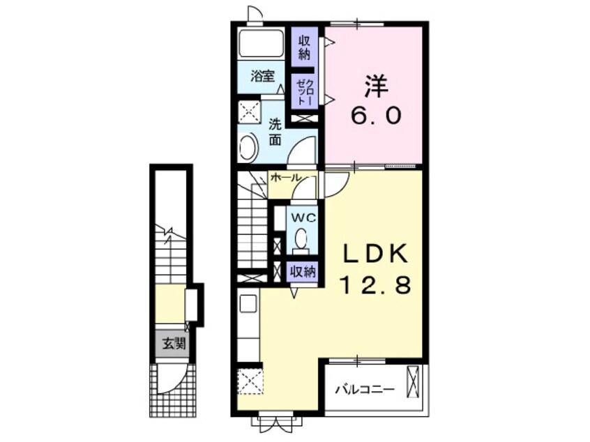 間取図 スモールウッズタウンＴＯＭＯⅢ